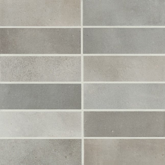 Bedrosians Celine Greige 2-in x 6-in Matte Porcelain Subway Floor and Wall Tile (5.33-sq. ft/ Carton)