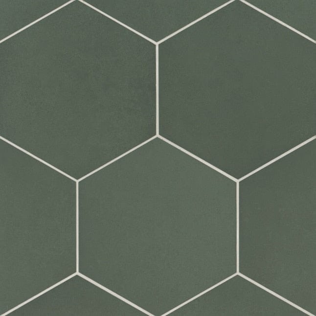 Bedrosians Makoto Midori Green 10-in x 11-in Matte Porcelain Floor and Wall Tile (10.76 sq ft/Carton)