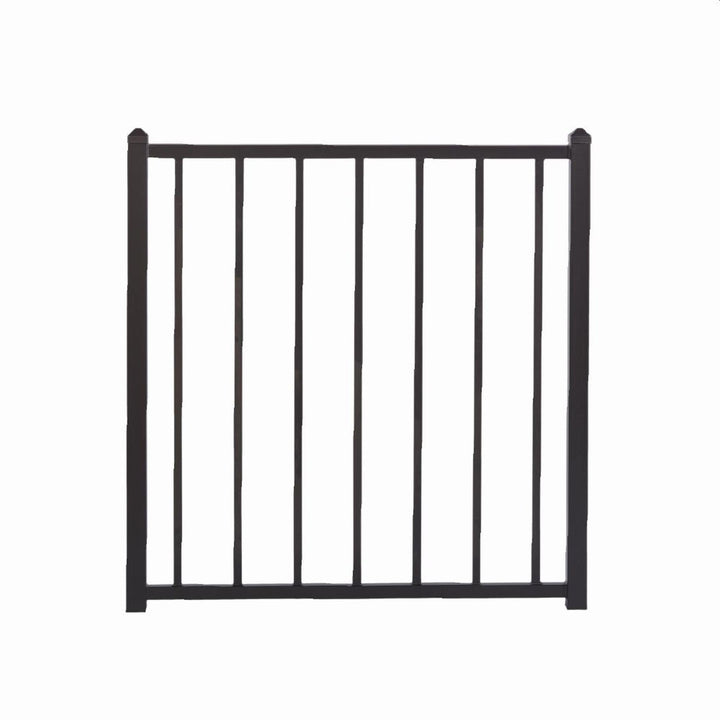 Fortress Building Products Fortress Fe26 34-in x 34.5-in Black Sand Powder Coat Steel Gate