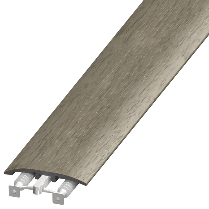 Versatrim Allura Flex In Color Rustic Anthracite Oak 0.25-in T x 2-in W x 94-in L PVC Floor 3-in-1 T-moulding/Reducer/Endcap