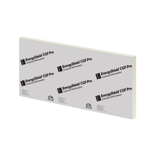 Atlas EnergyShield CGF Pro Continuous Wall Insulation, 1-1/2 in x 4 ft x 8 ft
