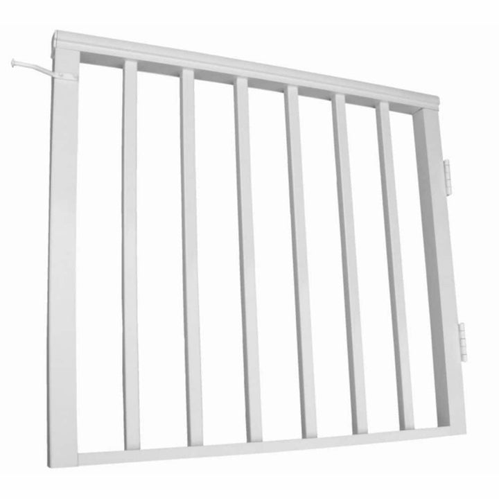 Wolf Handrail 36-in L x 32-1/2-in H White Aluminum Deck Railing Gate (Assembled)