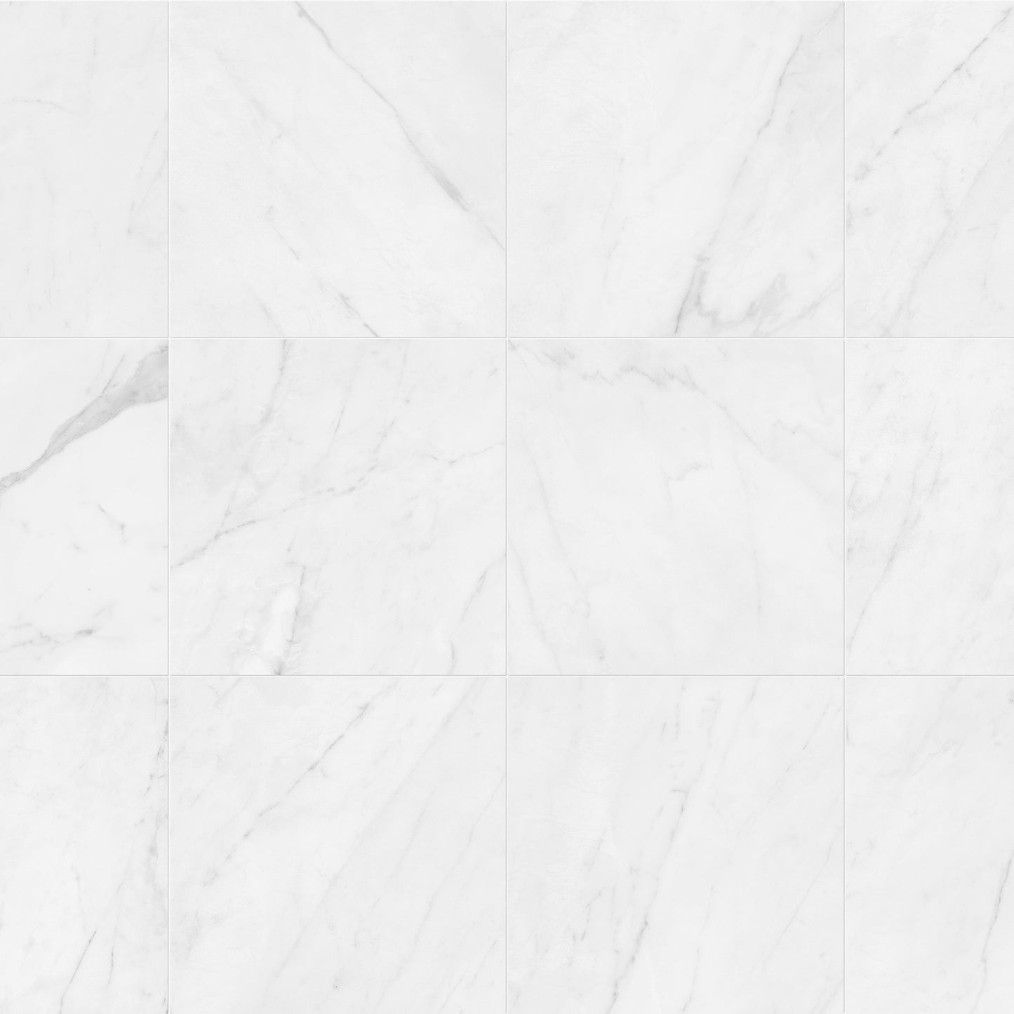 Style Selections Carrara Fresca 13-in x 13-in Matte Porcelain Marble look Floor and Wall Tile product image