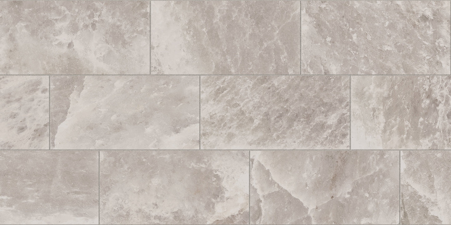 allen + roth Danish Limestone Gray 12-in x 24-in Matte Porcelain Floor and Wall Tile product image