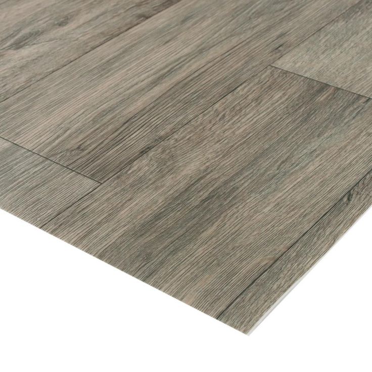 TrafficMASTER Barnwood Oak Grey Residential Vinyl Sheet, Sold by 13.2 ft. Wide x Custom Length