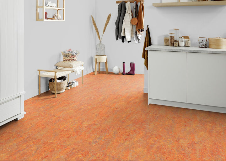 Forbo Flooring Systems Marmoleum Cinch Loc Seal Asian Tiger 10-mm T x 12-in W x 36-in L Waterproof Tile Look Laminate Flooring (20.34-sq ft / Carton)