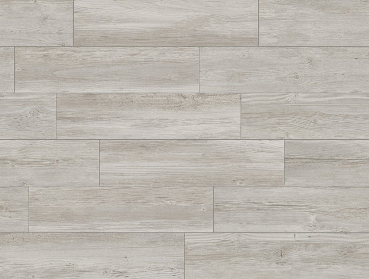 Style Selections Woods Vintage Gray 6-in x 24-in Porcelain Wood Look Floor Tile (Common: 6-in x 24-in; Actual: 5.84-in x 23.5-in)