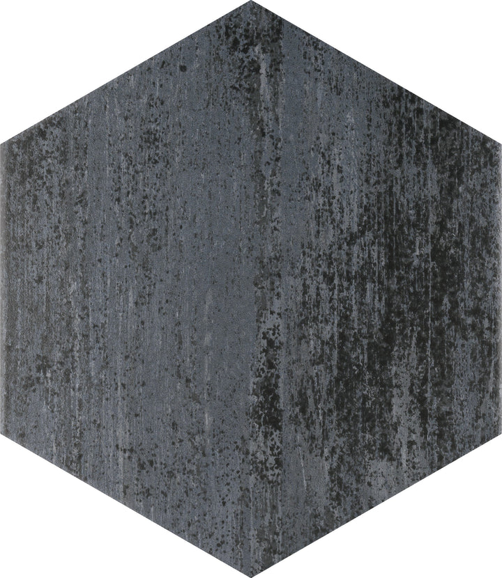 Affinity Tile Cassis Hex Black 9-in x 10-in Multi-finish Porcelain Wood look Hexagon Floor and Wall Tile product image