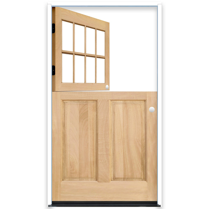 Creative Entryways 2/3 Lite Left-Hand Inswing Unfinished Prehung Dutch Front Door