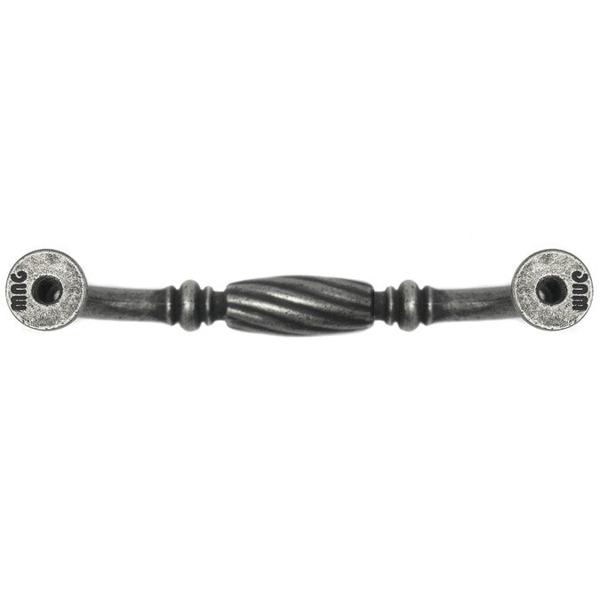 Laurey French Twist 3-in (76mm) Center to Center Antique Pewter Cylindrical Handle Drawer Pull