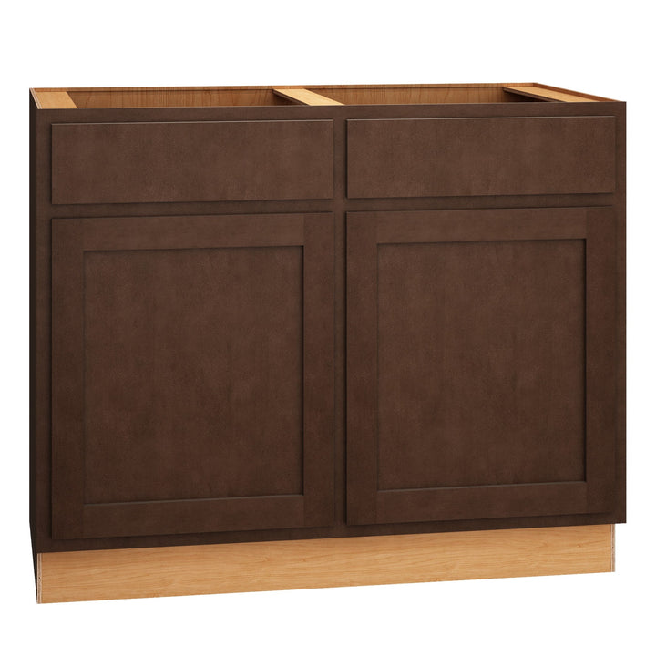 Diamond Express Jamestown 42-in W x 34.5-in H x 24-in D Thatch Partial Overlay Sink Base Fully Assembled Plywood Cabinet (Recessed Panel Shaker Style)