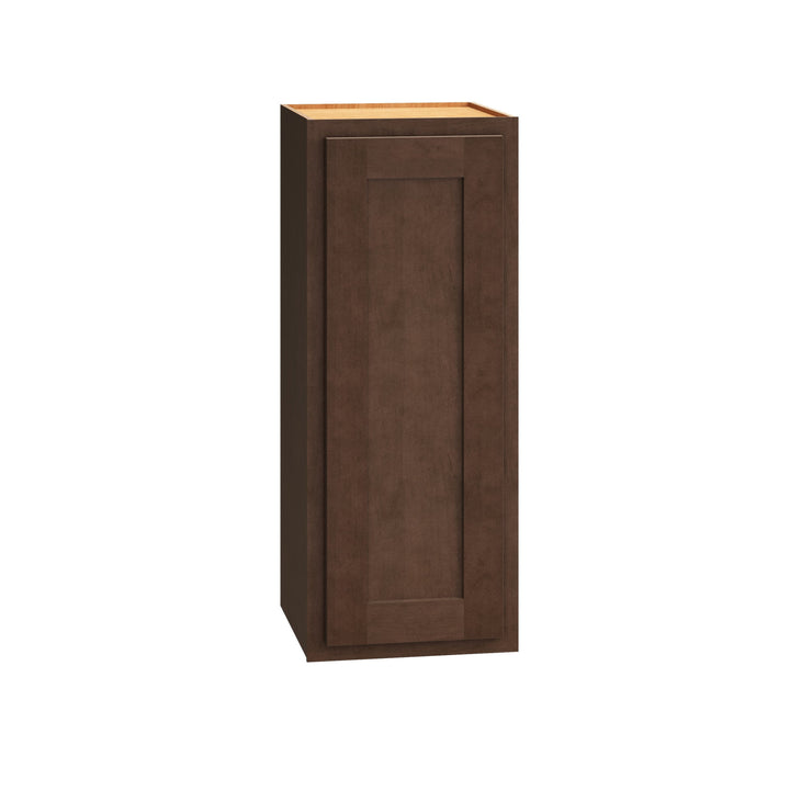 Diamond Express Jamestown 12-in W x 30-in H x 12-in D Thatch Partial Overlay Wall Fully Assembled Plywood Cabinet (Recessed Panel Shaker Door Style)
