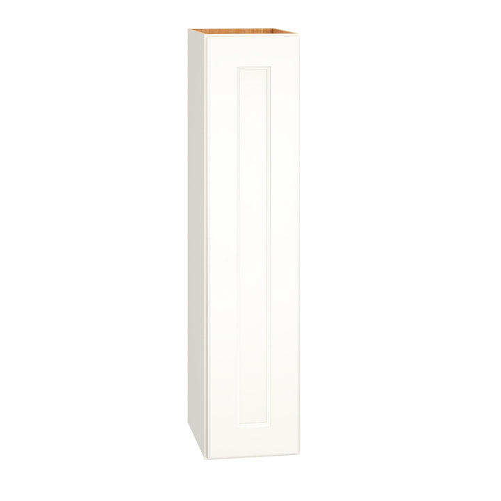 Diamond Express Macaulay 9-in W x 39-in H x 12-in D White Wall Fully Assembled Plywood Cabinet (Recessed Panel Square Door Style)