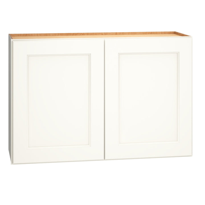 Diamond Express Macaulay 36-in W x 24-in H x 12-in D White Wall Fully Assembled Plywood Cabinet (Recessed Panel Square Door Style)