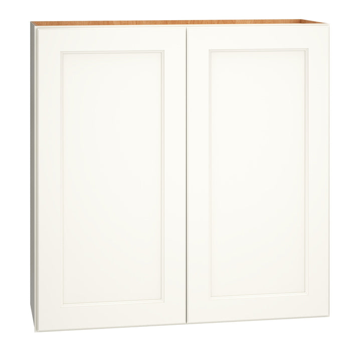 Diamond Express Macaulay 36-in W x 36-in H x 12-in D White Wall Fully Assembled Plywood Cabinet (Recessed Panel Square Door Style)