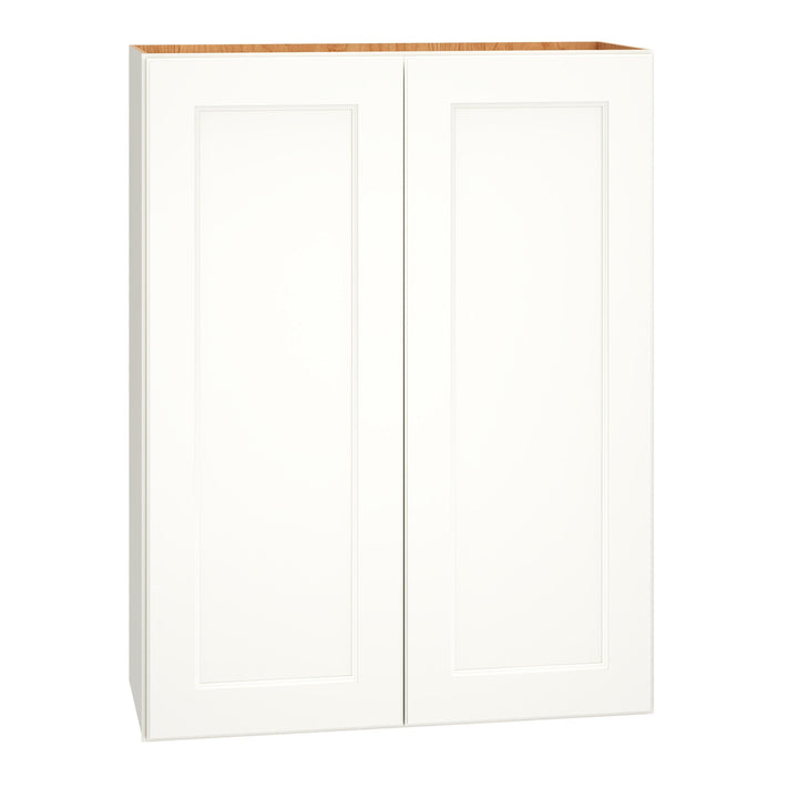 Diamond Express Macaulay 30-in W x 39-in H x 12-in D White Wall Fully Assembled Plywood Cabinet (Recessed Panel Square Door Style)