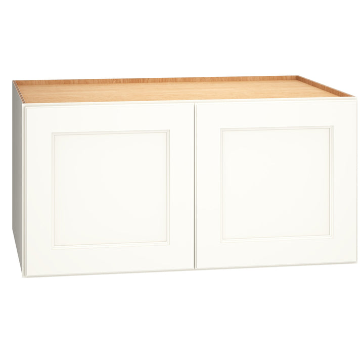Diamond Express Macaulay 36-in W x 18-in H x 24-in D White Wall Fully Assembled Plywood Cabinet (Recessed Panel Square Door Style)
