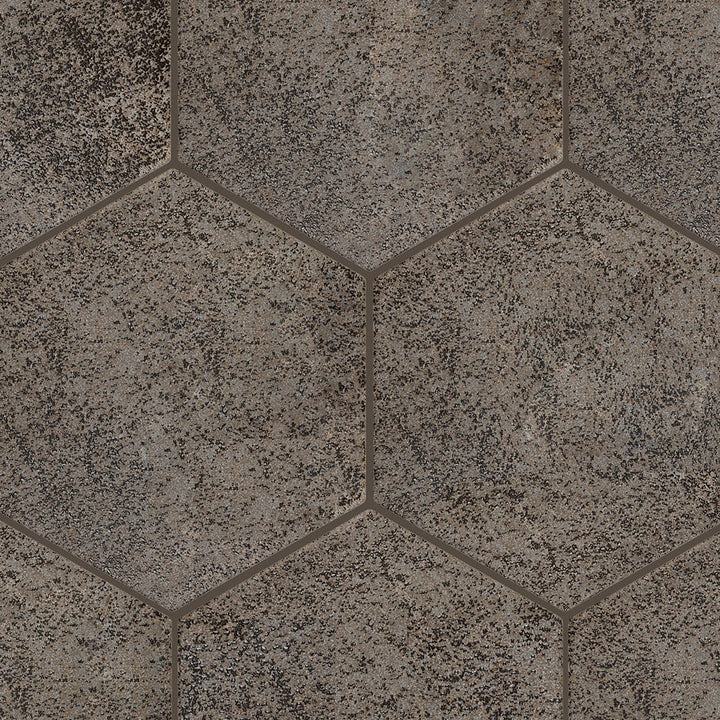 allen + roth Metallic Hex 8-in x 9-in Matte Porcelain Hexagon Floor and Wall Tile product image