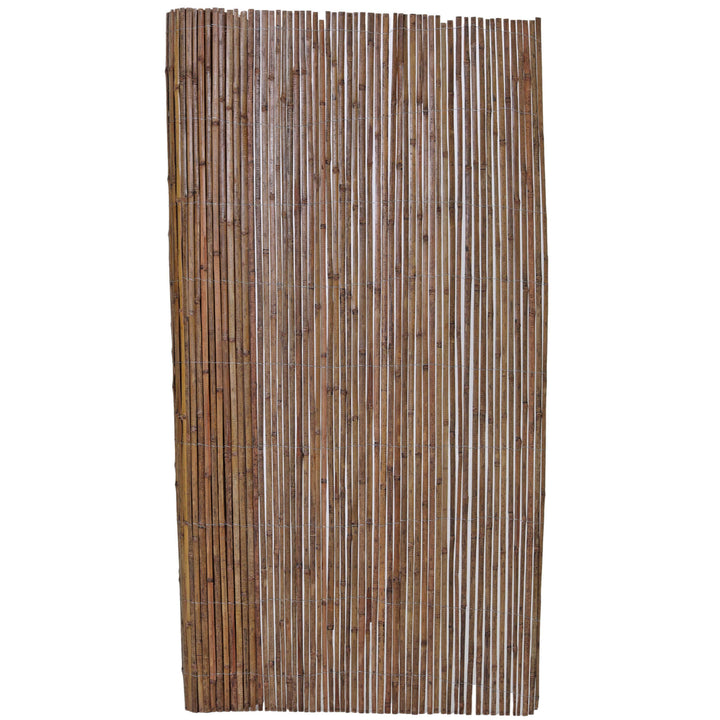 Backyard X-Scapes 6-ft x 16-ft Bamboo Semi-privacy No Dig Fence Panel
