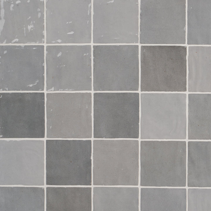 Artmore Tile Montego Gray 4-in x 4-in Glazed Ceramic Subway Wall Tile product image