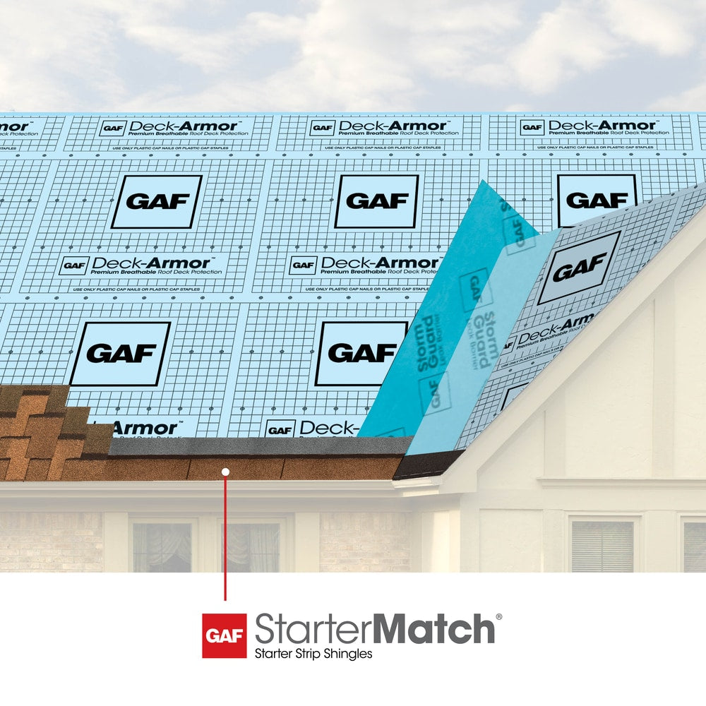 GAF StarterMatch Slate Starter Strip Shingles Bundle (60 Linear Feet)