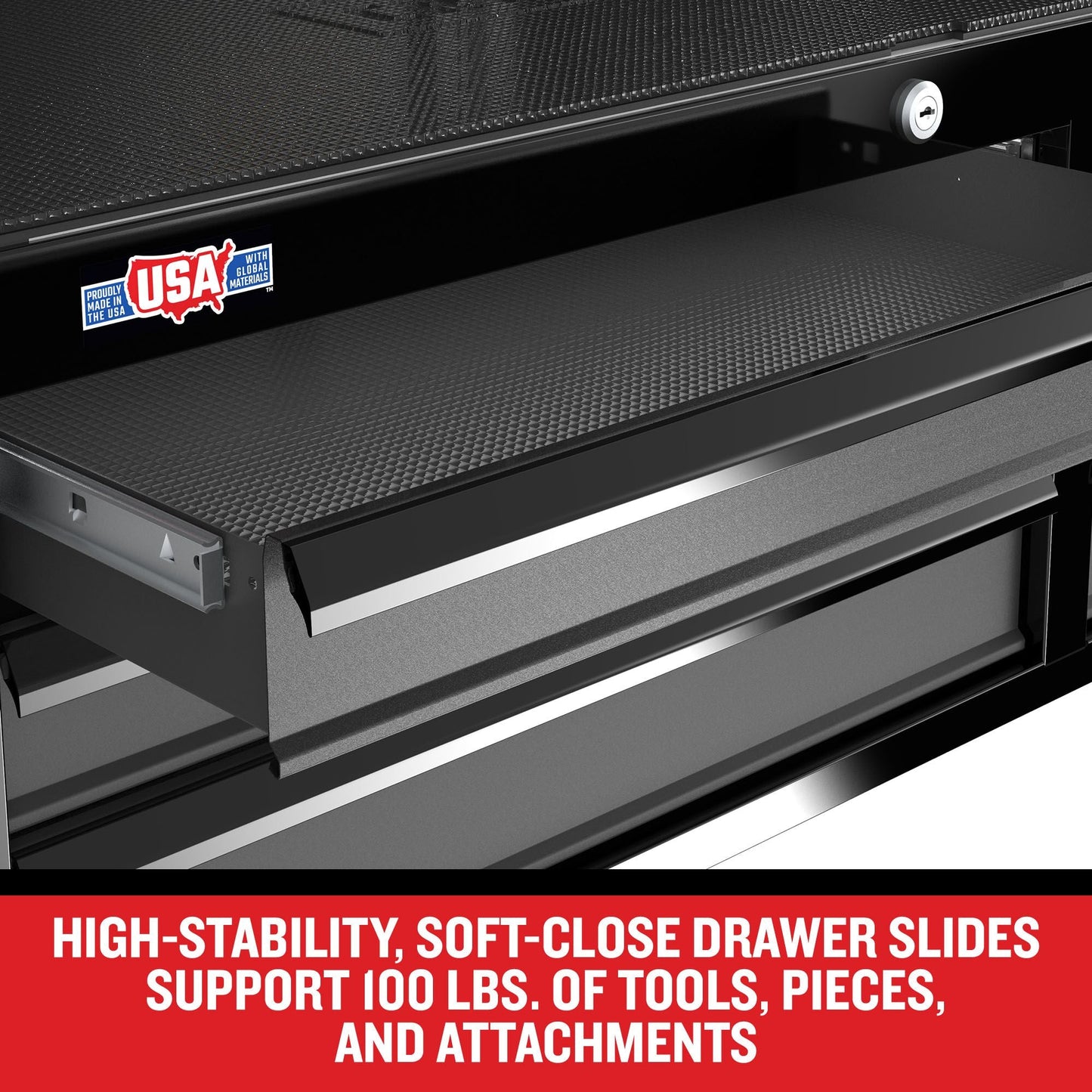 CRAFTSMAN Premium 2000 Series 8-Drawer Steel Rolling Tool Cabinet, Black