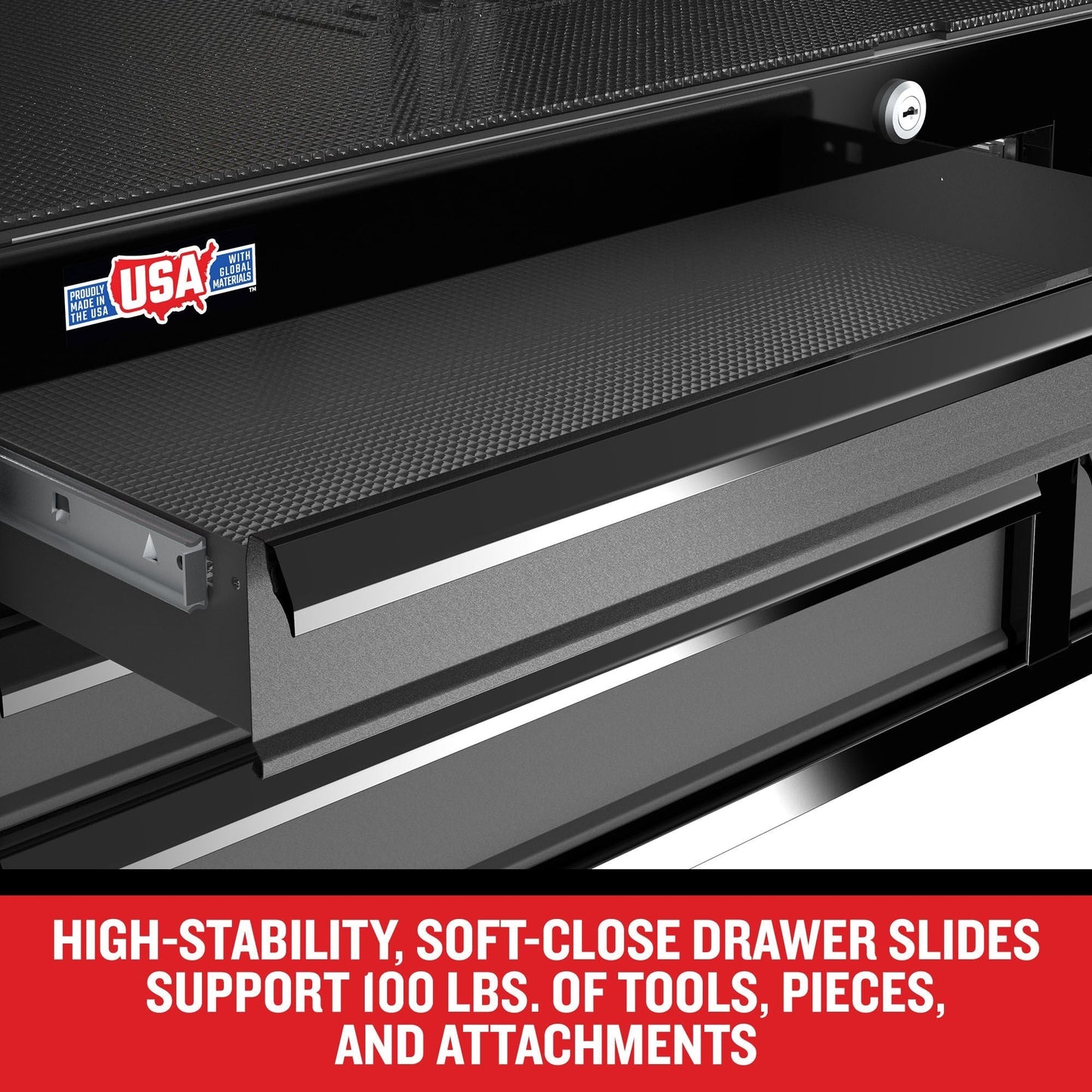 CRAFTSMAN Premium 2000 Series 7-Drawer Steel Tool Chest, Black