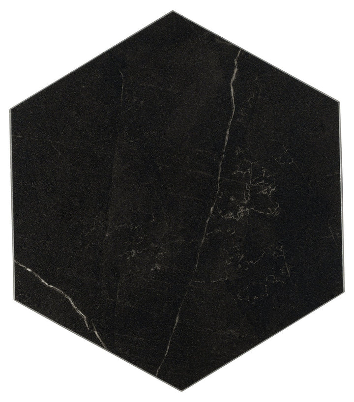 Lucida USA Black Marble Look 12-mil x 6-in W x 6-in L Waterproof Peel and Stick Vinyl Tile Flooring (21.5-sq ft/ Carton)