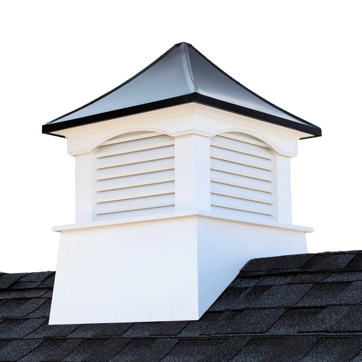 Good Directions Coventry 48-in x 69-in Black Vinyl Cupola with Black Aluminum Pagoda Roof