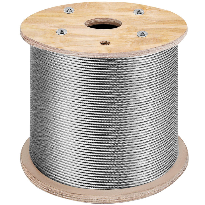 VEVOR 1000-ft Silver Stainless Steel Cable