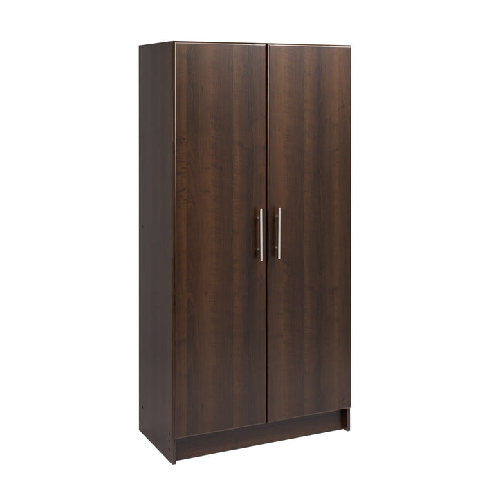Prepac Elite 32-in W x 65-in H Wood Composite Espresso Freestanding Utility Storage Cabinet