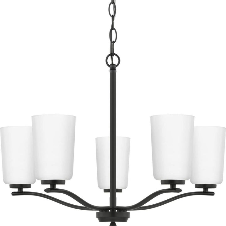 Progress Lighting Adley 5-Light Matte Black Transitional Chandelier