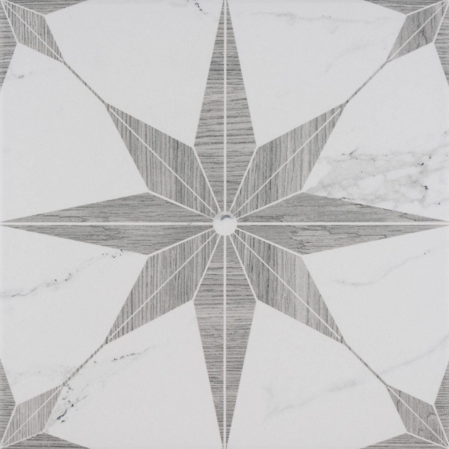Affinity Tile Llama Stella Loire Silver Smoke 10-in x 10-in Multi-finish Porcelain Marble look Floor and Wall Tile product image