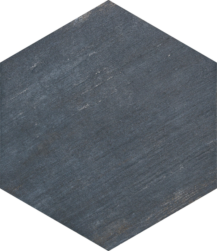 Affinity Tile Retro Mini Hex Blue 7-in x 8-in Matte Porcelain Wood look Hexagon Floor and Wall Tile product image