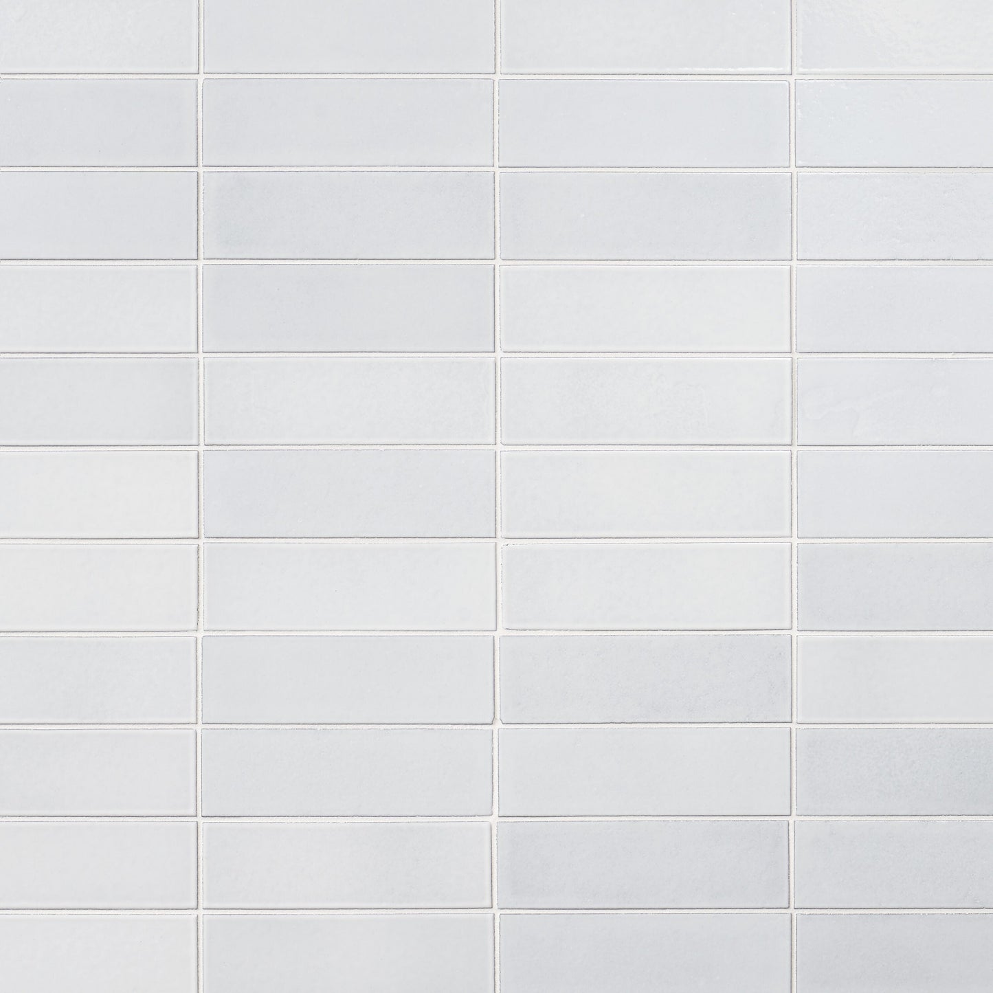 Artmore Tile ColorBrick Milk White 2-in x 8-in Glossy Natural stone Basalt Encaustic Floor and Wall Tile product image