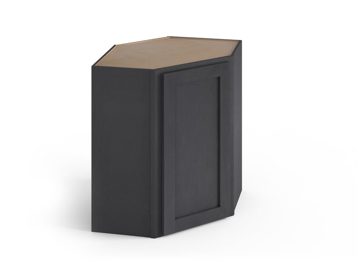 Valleywood Cabinetry 24-in W x 42-in H x 24-in D Ideal Gray Birch Diagonal Corner Wall Ready To Assemble Plywood Cabinet (Flat Panel Shaker Style)