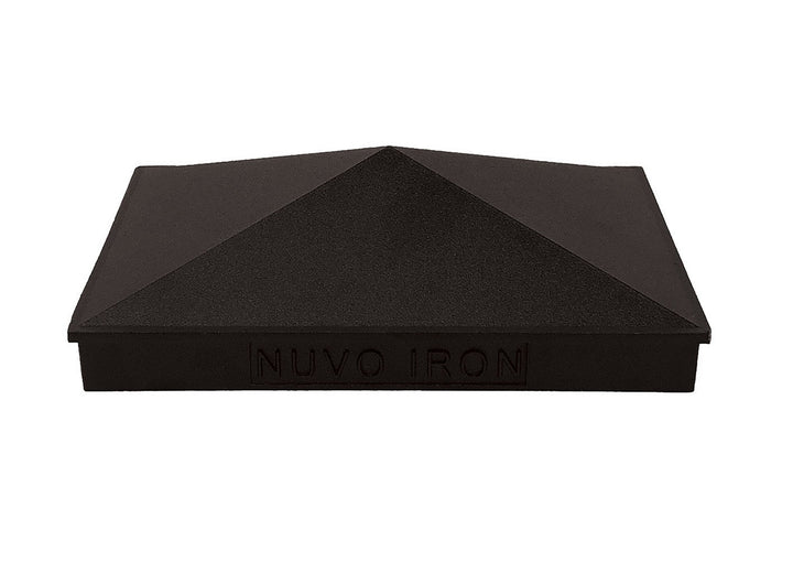 Nuvo Iron 4-in x 6-in Black Aluminum Deck Post Cap