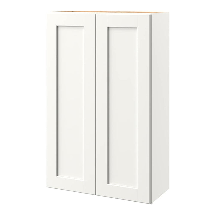 allen + roth Aveley 27-in W x 42.125-in H x 12-in D Linen Wall Fully Assembled Cabinet (Flat Panel Square Door Style)
