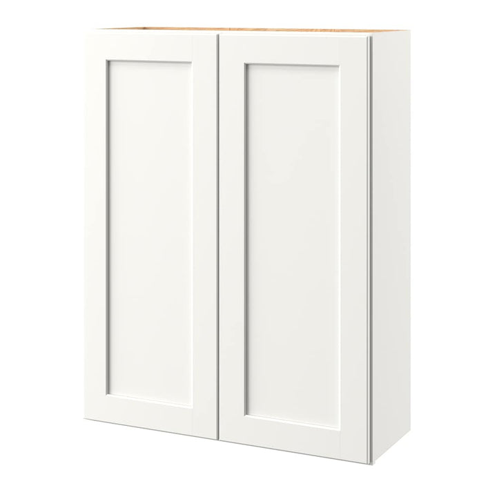 allen + roth Aveley 33-in W x 39.125-in H x 12-in D Linen Wall Fully Assembled Cabinet (Flat Panel Shaker Door Style)