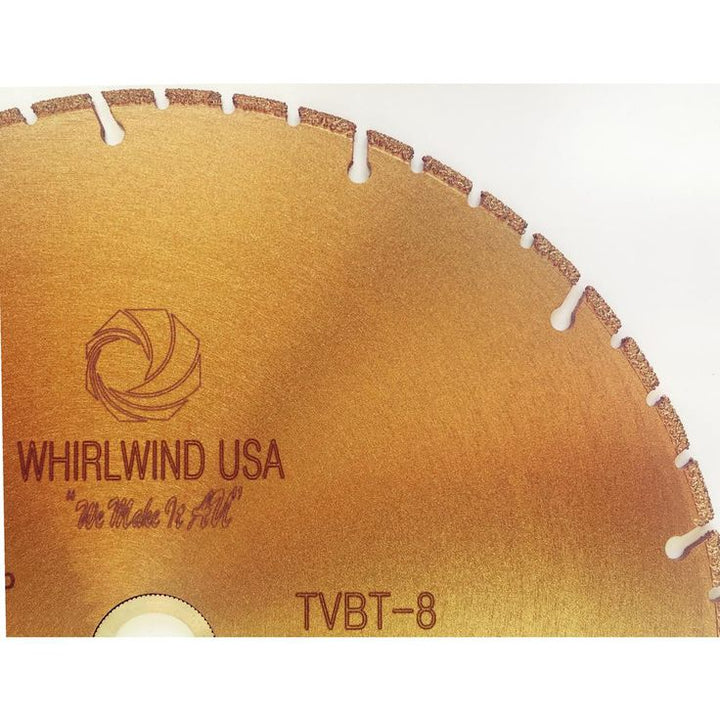 Whirlwind USA 8 in. 52-Teeth Segmented Diamond Blade for Dry and Wet Metal Cutting
