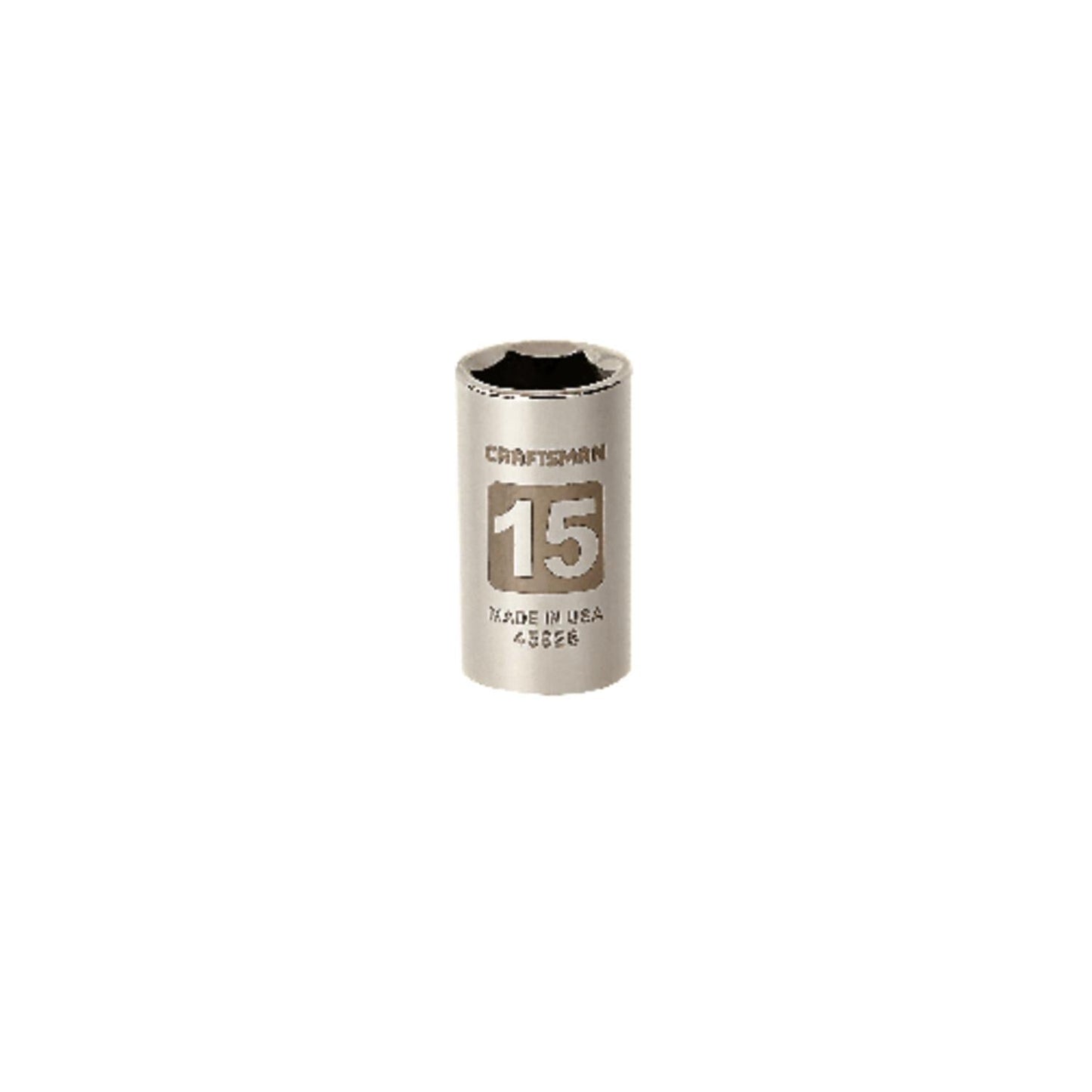 Craftsman 15 mm Metric 6 Point Standard Socket, 1/2 in. Drive