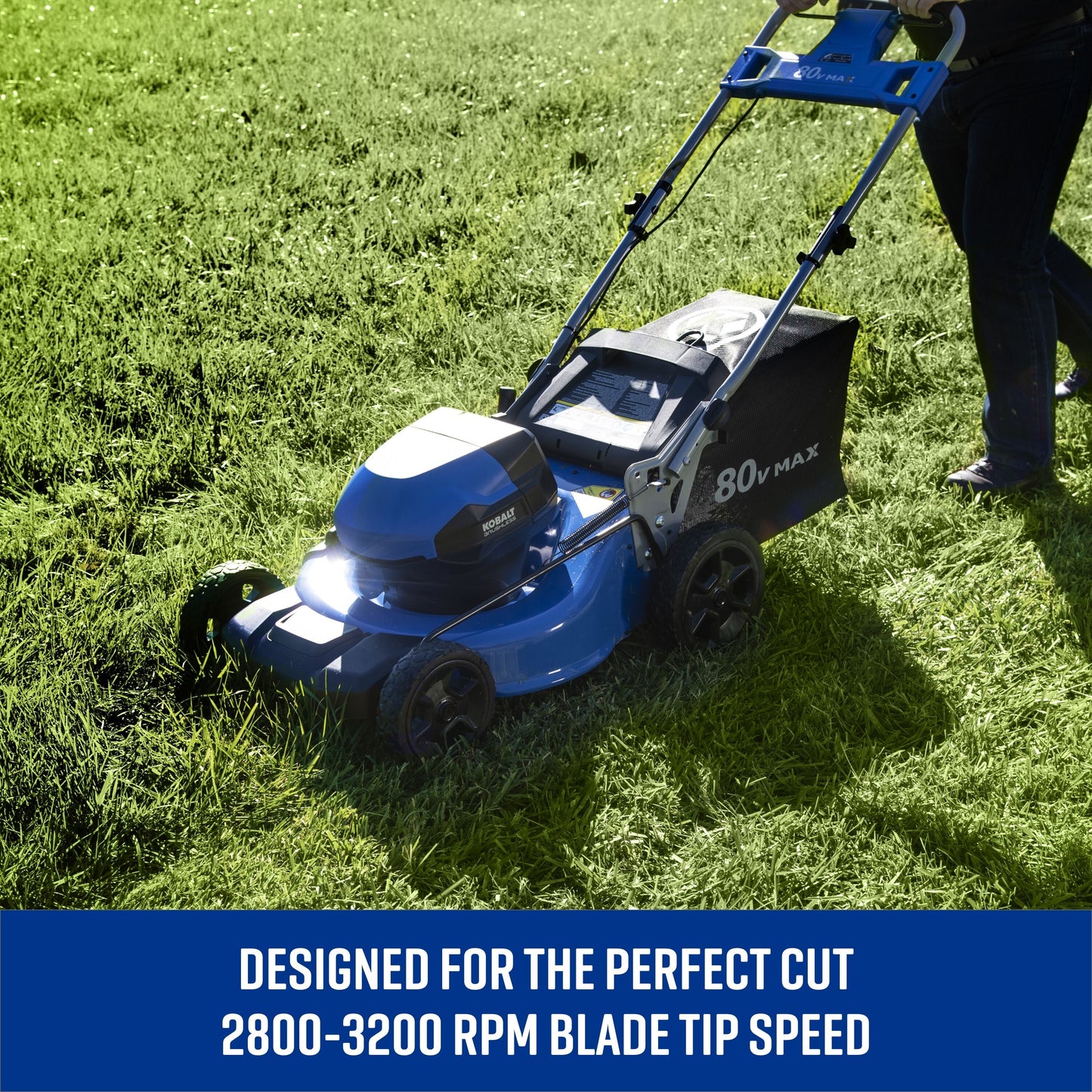 Kobalt 80-volt Max Brushless Lithium Ion Push 21-in Cordless Electric Lawn Mower
