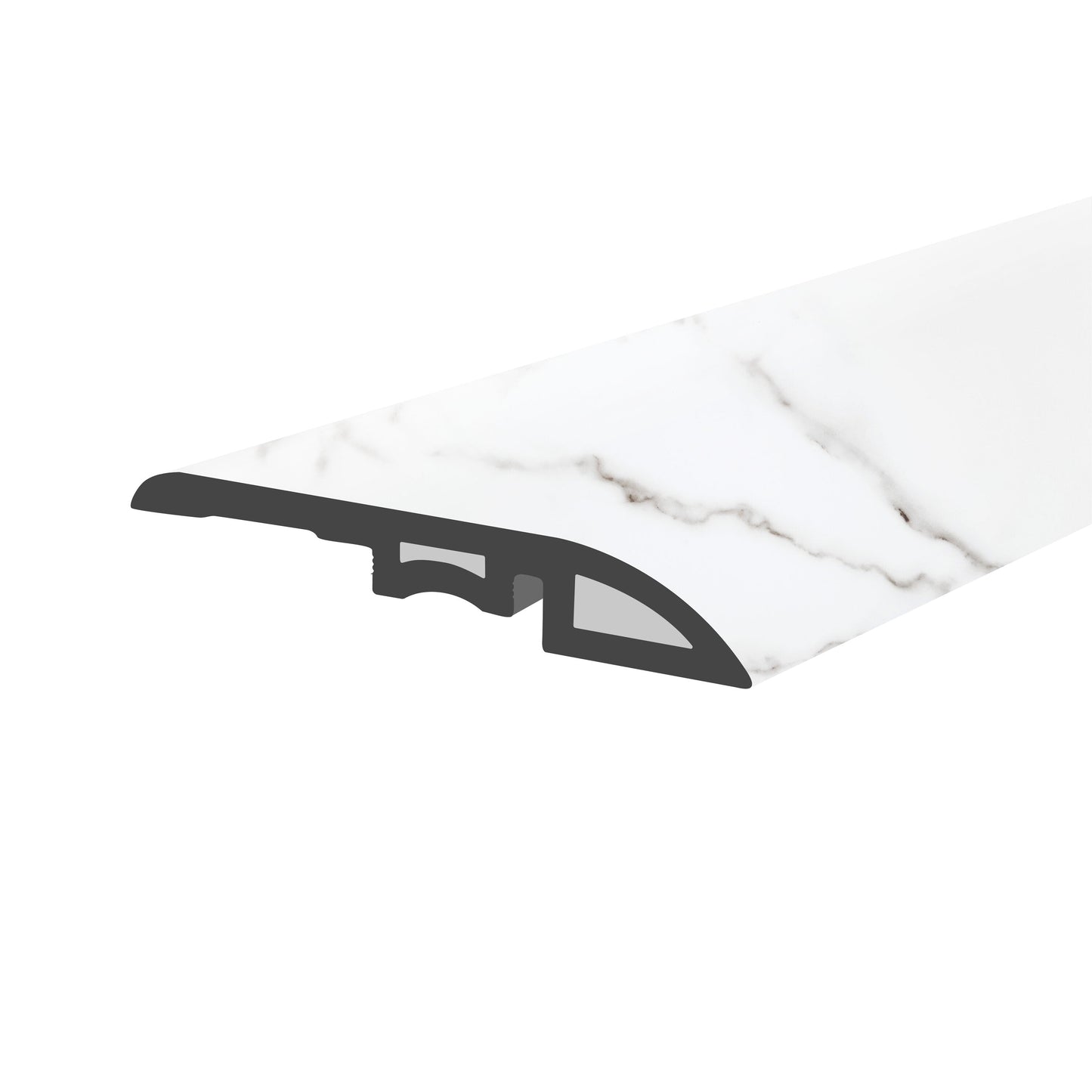 Lucida USA Calacatta 1.75-in x 48-in Vinyl Floor Reducer