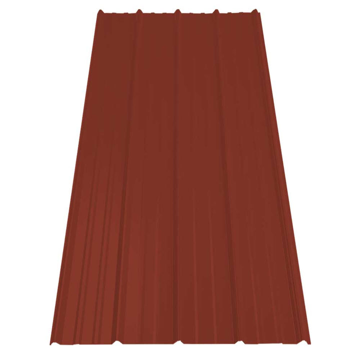 Gibraltar Building Products 3.125-ft x 8-ft SM-Rib Red Galvalume Steel Roof Panel, 29-Gauge, 36-in Coverage