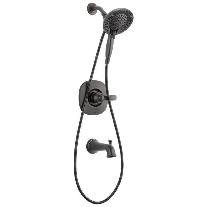 Delta Nura Venetian Bronze 1-Handle Bathtub and Shower Faucet with Valve