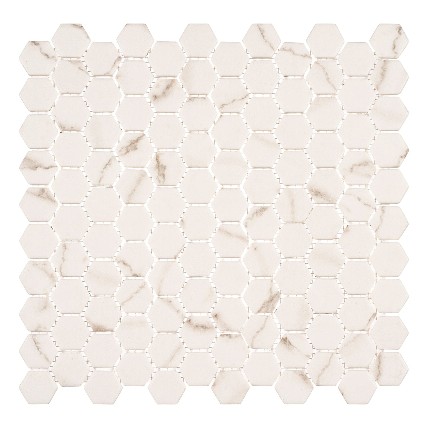 Andova Tiles TRILLION Velt 12-in x 12-in Matte Recycled glass Patterned Hexagon Mosaic Floor and Wall Tile product image
