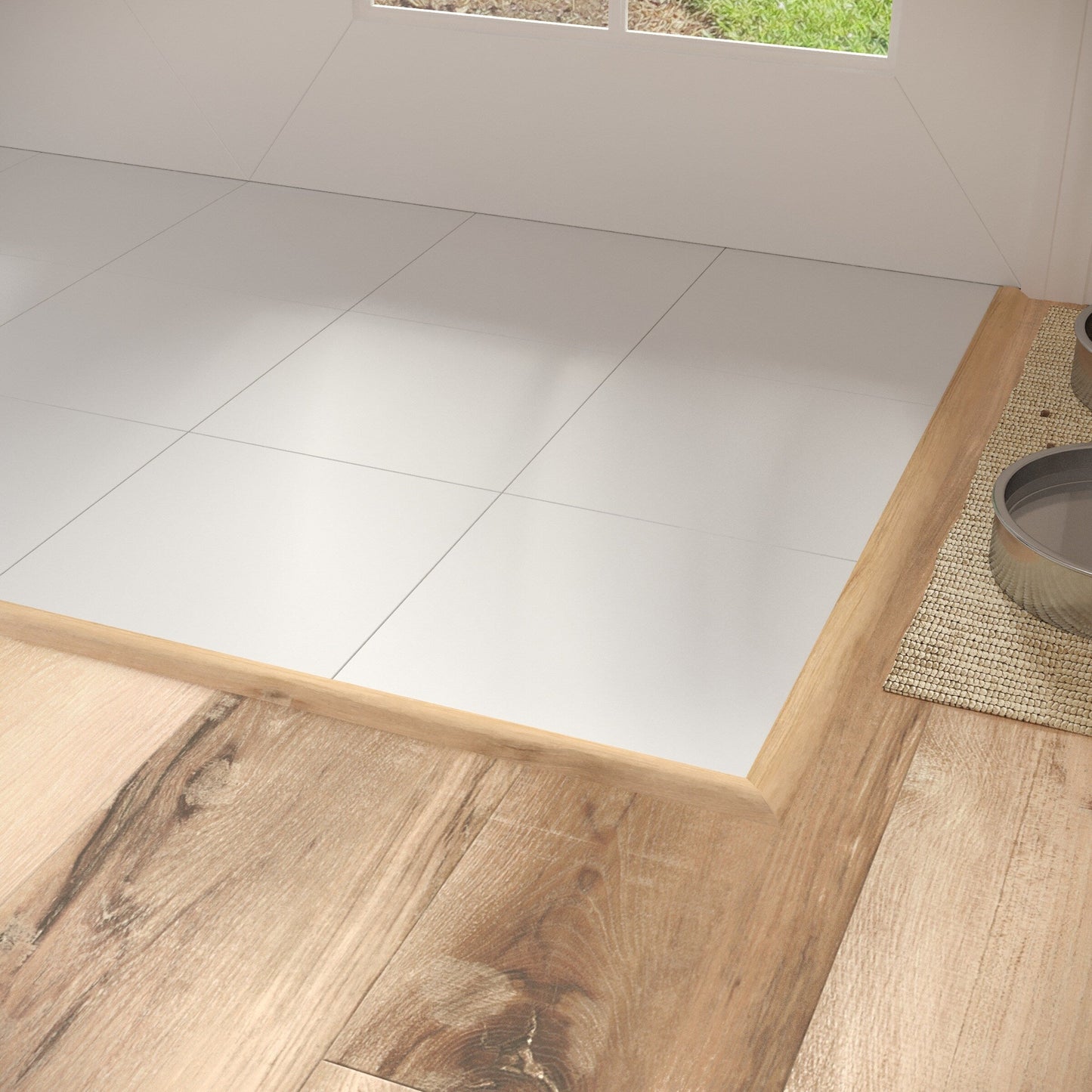 CALI North Shore Oak 1.31-in x 72.83-in Vinyl Floor Reducer