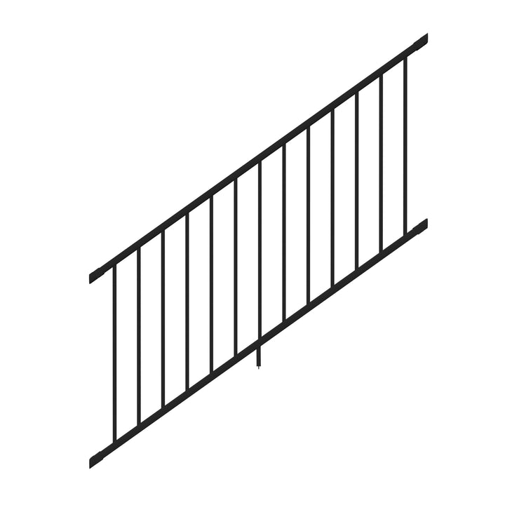 Deckorators Rapid Rail Matte Black Aluminum Deck Stair Rail Kit
