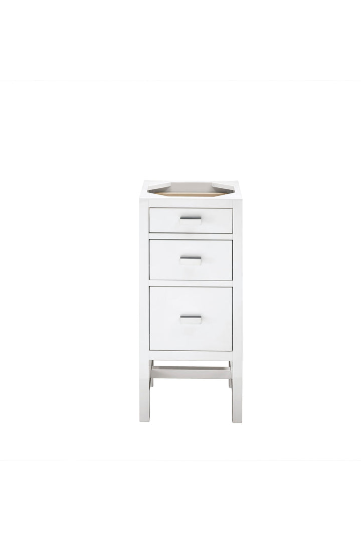 James Martin Vanities Addison 15-in x 33.3-in x 15-in Glossy White Soft Close Bathroom Wall Cabinet