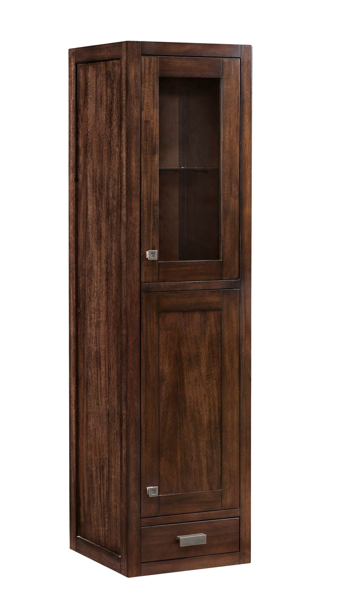 James Martin Vanities Addison 14.9-in x 55.6-in x 14.9-in Mid-century Acacia Soft Close Bathroom Wall Cabinet